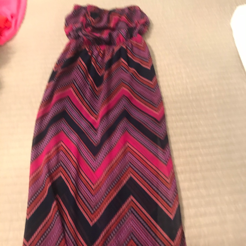 Strapless maxi dress